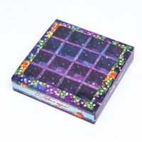 Новый год. Упаковка для конфет 16 шт &laquo;Яркий Новый Год&raquo;, 17,7 х 17,7 х 3,8 см