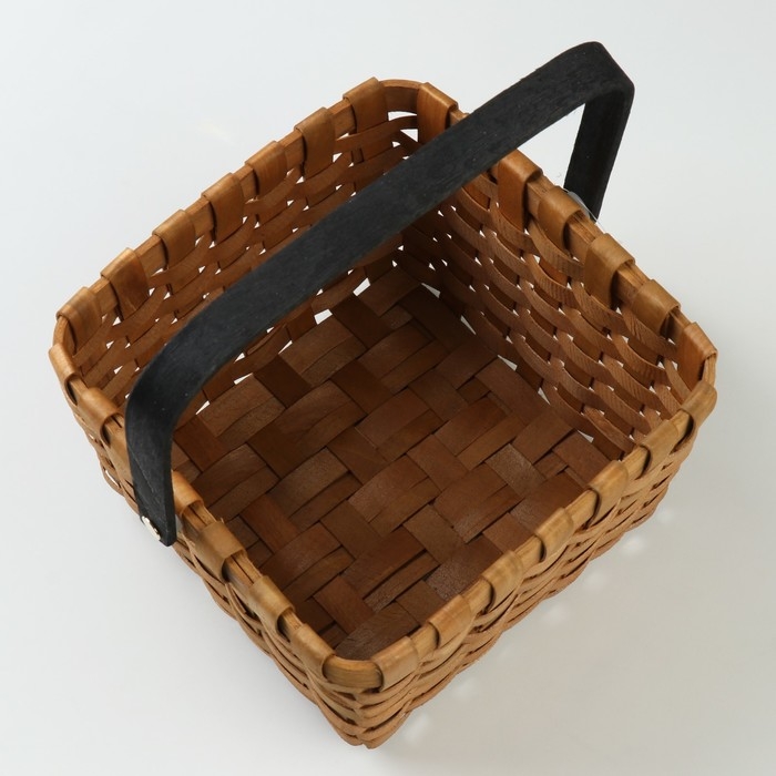 Корзина плетеная, 19 х 19 х H12/24 см, секвойя Корзина плетеная, 19 х 19 х H12/24 см, секвойя