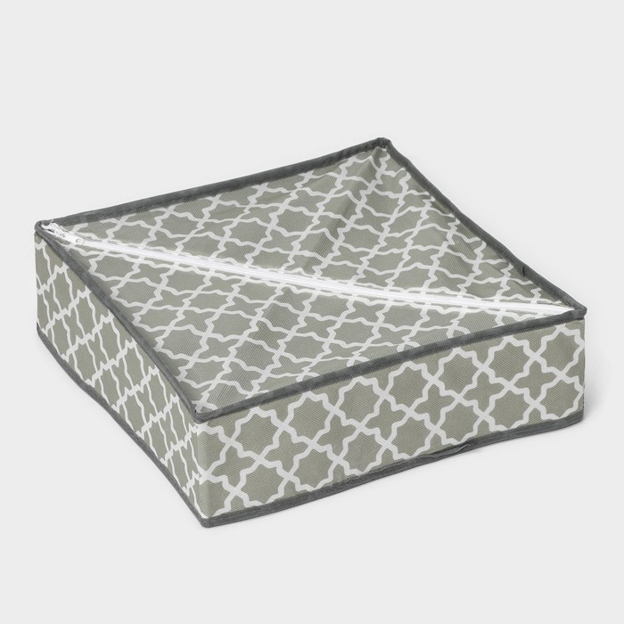 Органайзер для хранения белья «Гранж», 24 ячейки, 33×32×10 см, цвет серый Органайзер для хранения белья «Гранж», 24 ячейки, 33×32×10 см, цвет серый