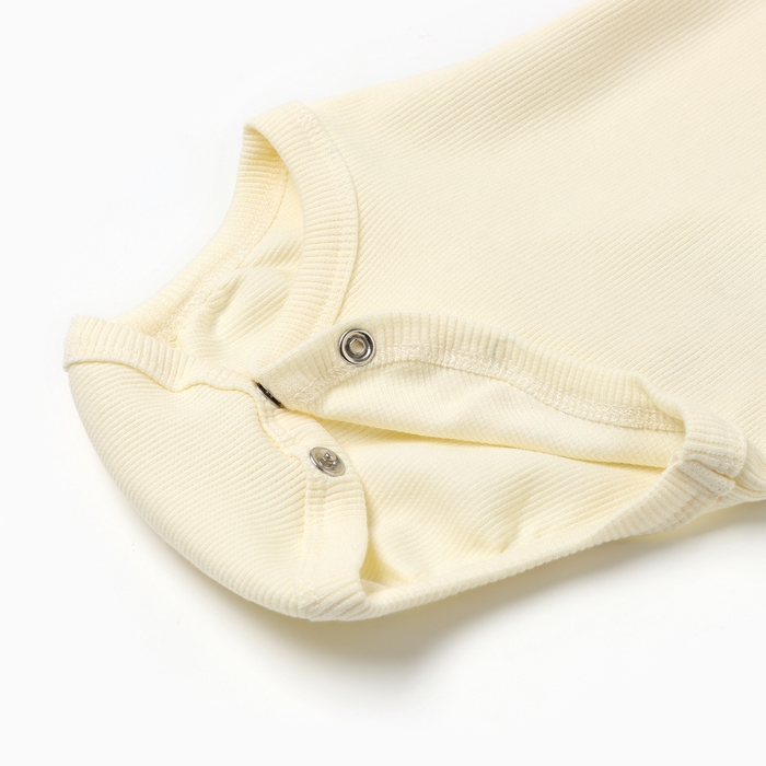 Комплект боди детских MINAKU: Basic Line BABY, цвет молочный/кремовый, рост 86-92