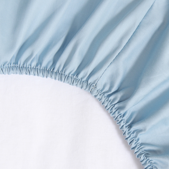 Простыня на резинке LoveLife Celestial blue 160*200+25 см, сатин, 125г/м&sup2;