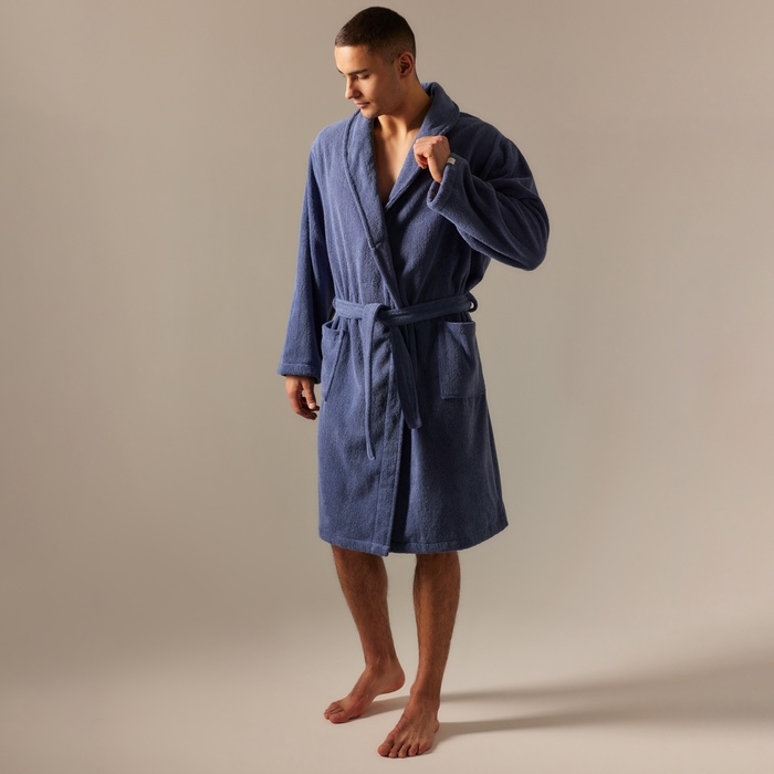 Халат махровый мужской SL HOME: Basic "Ривьера", размер XL, 100% хлопок, 420 г/м2