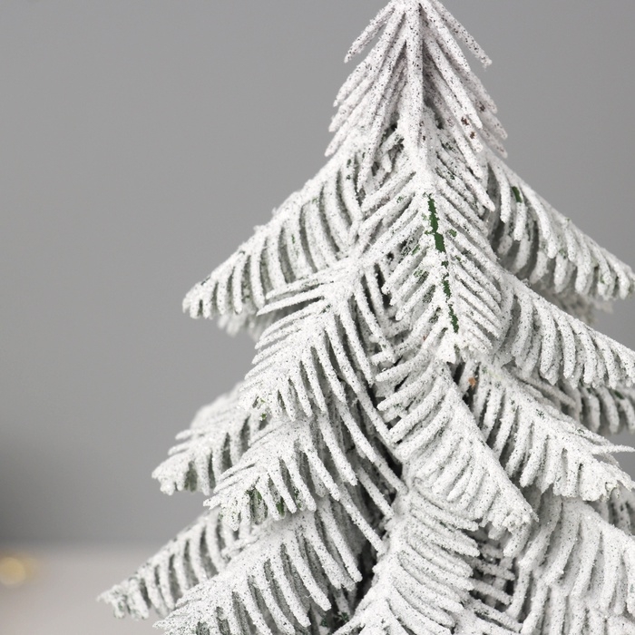 Искусственная ёлка заснеженная настольная «Зимнее волшебство. Метель» в горшочке, 21 см, ветки литые отгибаются Искусственная ёлка заснеженная настольная «Зимнее волшебство. Метель» в горшочке, 21 см, ветки литые отгибаются