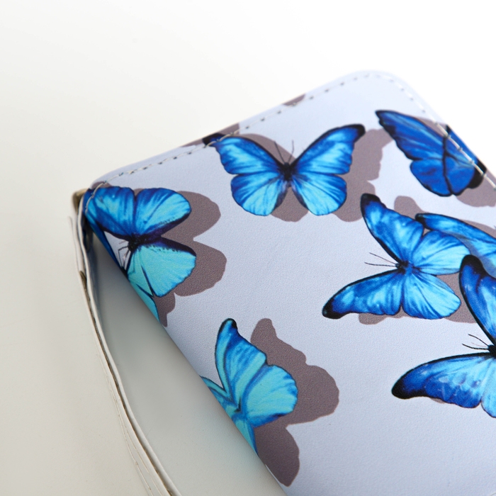 Кошелёк детский на молнии «Выбражулька», цвет голубой Кошелёк детский на молнии «Выбражулька», цвет голубой