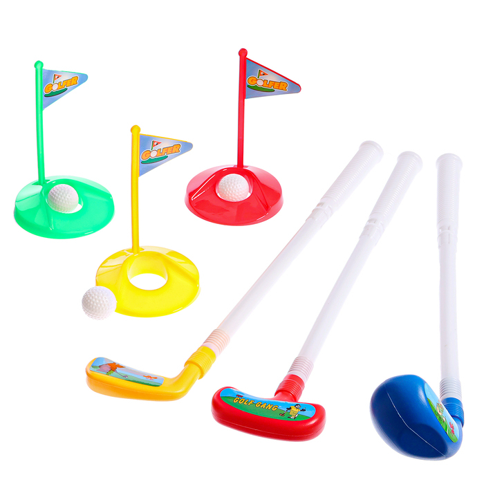 Набор для гольфа «Меткий игрок», 9 предметов Набор для гольфа «Меткий игрок», 9 предметов