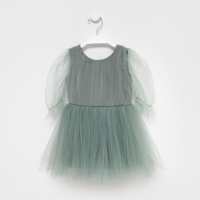 Платье для девочки нарядное KAFTAN, рост 122-128 см (34), зеленый