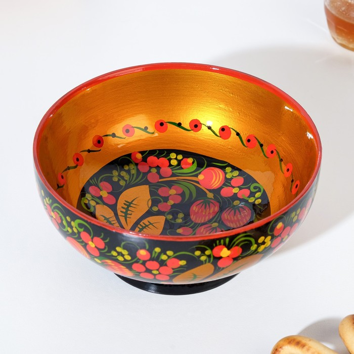 Чашка &laquo;Ягодка&raquo;, большая, 16&times;7см, хохлома