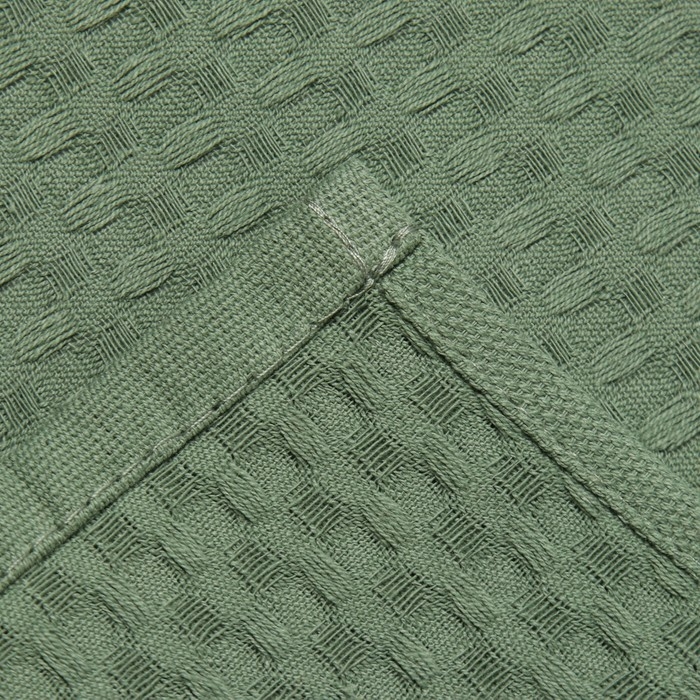 Новогодний подарочный набор Доляна "Чудес в новом году": хаки полотенце 35х60см, хл 100%, вафля 220г/м2