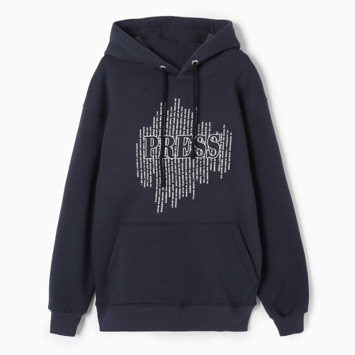 Толстовка мужская НАЧЁС, цвет тёмно-синий, размер 50 (XL)