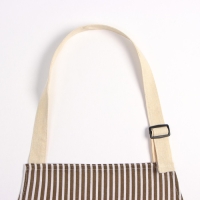 Фартук Доляна с карманом, цв.коричневый, 70*65&plusmn;4см, 100% хл, рогожка