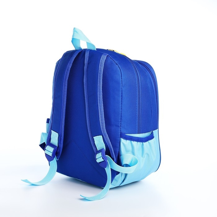 Рюкзак на молнии, цвет синий/голубой