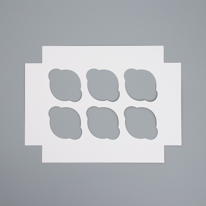 Коробка складная на 6 капкейков с окном &laquo;С Новым годом!&raquo;, лисичка, 25 х 17 х 10 см, Новый год