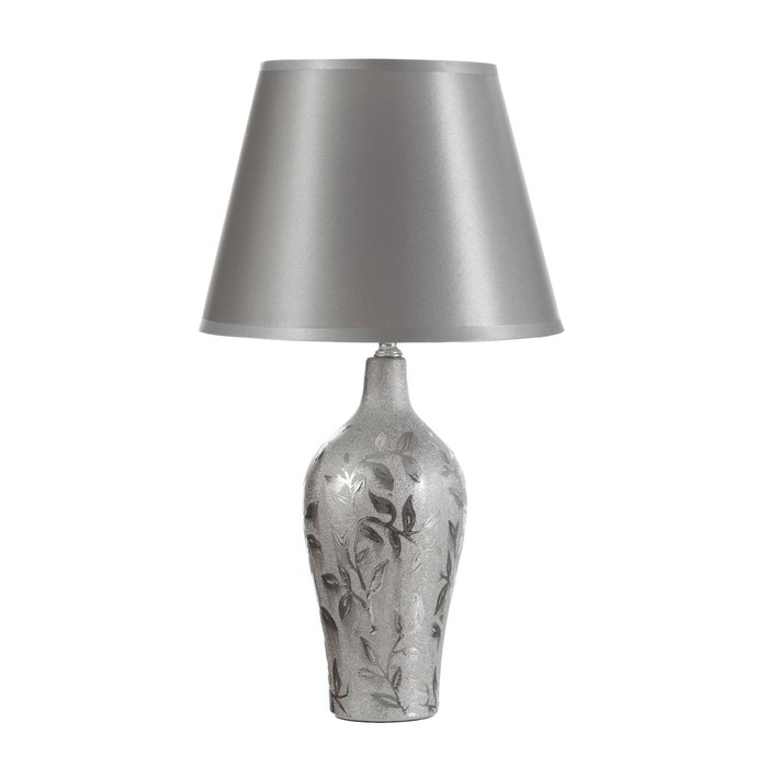 Настольная лампа "Цветана" Е14 40Вт серебро 25х25х46см RISALUX