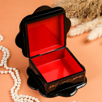 Шкатулка &laquo;Жостово&raquo;, 16&times;16 см, лаковая миниатюра