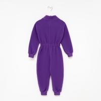 Комбинезон воротник-стойка, цвет фиолетовый, рост 86-92 см