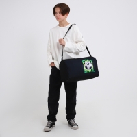 Сумка детская спортивная для мальчика «Футбол», 40х21х24 см, цвет чёрный Сумка детская спортивная для мальчика «Футбол», 40х21х24 см, цвет чёрный