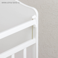 Детская кроватка &laquo;Доченька&raquo; на колёсах или качалке, цвет белый