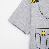 Футболка детская KAFTAN "Пилот", серый, рост 98-104 (30) Футболка детская KAFTAN "Пилот", серый, рост 98-104 (30)