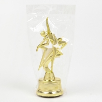 Наградная фигура под нанесение &laquo;Человек в полете&raquo;, золото, пластик, 21,5 х 7,5 см