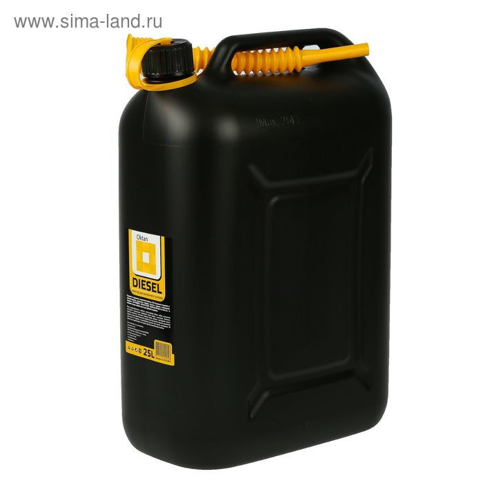 Канистра ГСМ Oktan DIESEL, 25 л, пластиковая, черная Канистра ГСМ Oktan DIESEL, 25 л, пластиковая, черная