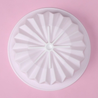 Форма для муссовых десертов и выпечки Доляна &laquo;Оригами&raquo;, силикон, внутренний d=15,3 см, 18,5&times;18,5 см, цвет белый