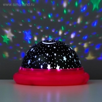 Ночник-проектор "Летающая тарелка" LED 2 режима от батареек 3ААА/USB МИКС 11х11х6,5 см Ночник-проектор "Летающая тарелка" LED 2 режима от батареек 3ААА/USB МИКС 11х11х6,5 см