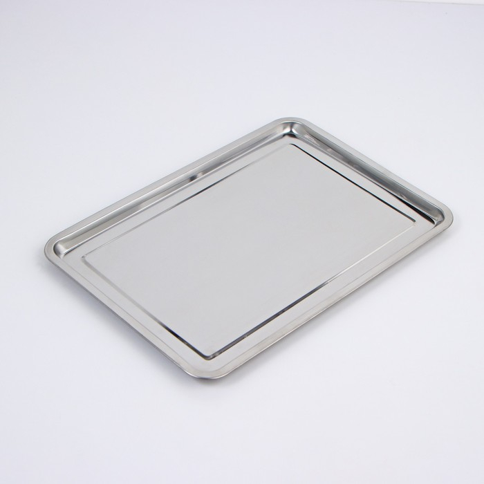 Поднос из нержавеющей стали, 50×35×2 см Поднос из нержавеющей стали, 50×35×2 см
