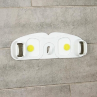 Держатель для швабр, 30×10×5 см, на липучке, с крючком, цвет МИКС Держатель для швабр, 30×10×5 см, на липучке, с крючком, цвет МИКС