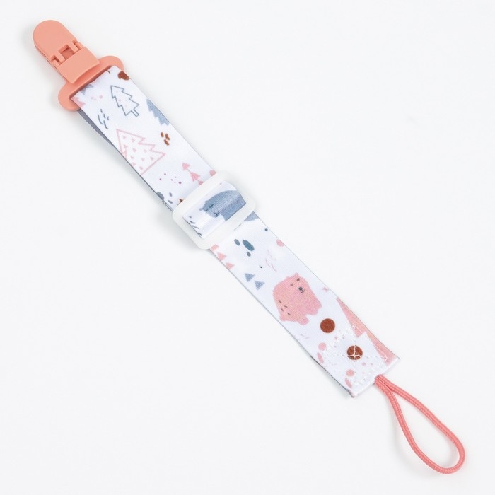 Держатель для соски - пустышки «Фламинго», на ленте Держатель для соски - пустышки «Фламинго», на ленте