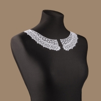 Воротник пришивной, гипюровый, 21 &times; 6 см, цвет белый