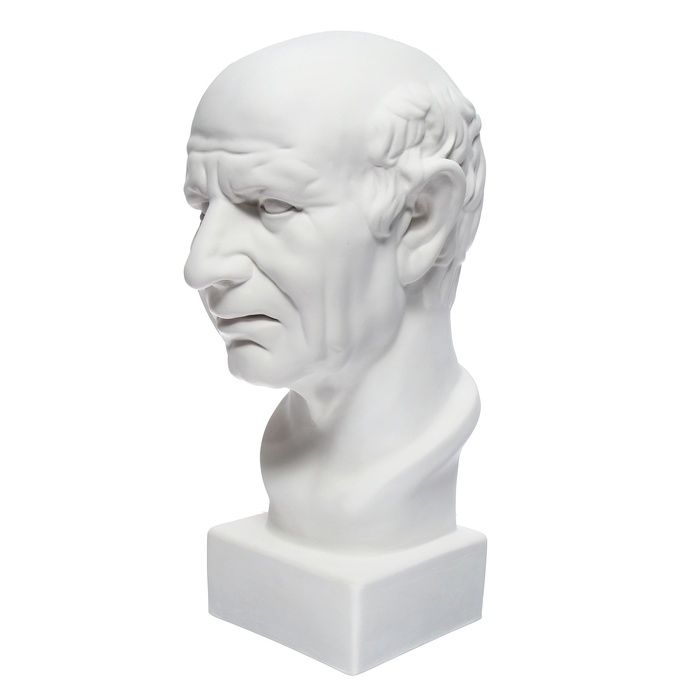 Гипсовая фигура Голова римлянина, 25 х 25 х 60 см Гипсовая фигура Голова римлянина, 25 х 25 х 60 см