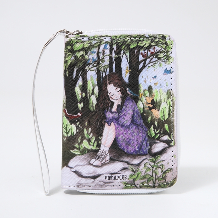 Кошелёк женский на молнии, цвет разноцветный