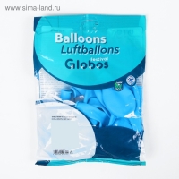 Шар латексный 12", пастель, набор 100 шт., цвет голубой Шар латексный 12", пастель, набор 100 шт., цвет голубой
