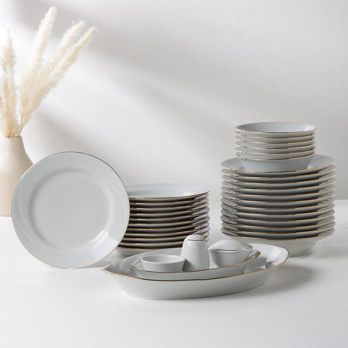 УЦЕНКА Сервиз столовый &laquo;Классик&raquo;, 35 предметов, 2 вида тарелок ( отсутсвует салатник)