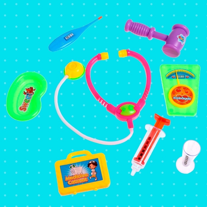 Набор доктора «Больничка», 8 предметов, МИКС Набор доктора «Больничка», 8 предметов, МИКС