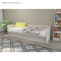 Кровать Зефир 1 с подъемным механизмом, 2032х935х615, Ясень шимо светлый