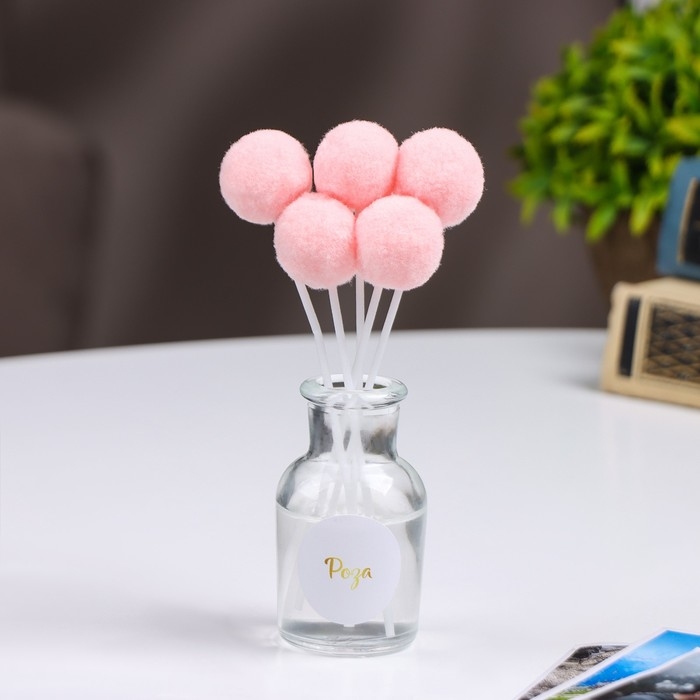 Диффузор ароматический с декором "Весенний", 30 мл, роза, "Богатство Аромата"