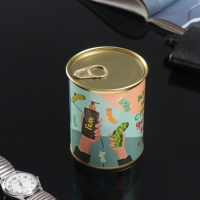 Носки в банке "Всем, кто тут мужчина, с праздником!" (внутри носки мужские, цвет чёрный) Носки в банке "Всем, кто тут мужчина, с праздником!" (внутри носки мужские, цвет чёрный)