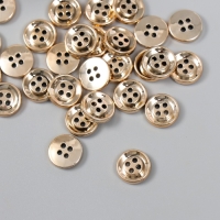 Пуговицы пластик для творчества 4 прокола "Золотая" набор 30 шт 1,2х1,2 см Пуговицы пластик для творчества 4 прокола "Золотая" набор 30 шт 1,2х1,2 см
