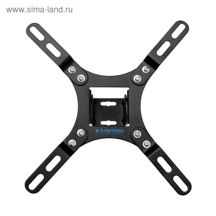 Кронштейн Kromax VEGA-8, для ТВ, наклонный, 15-42", 30 мм от стены, черный