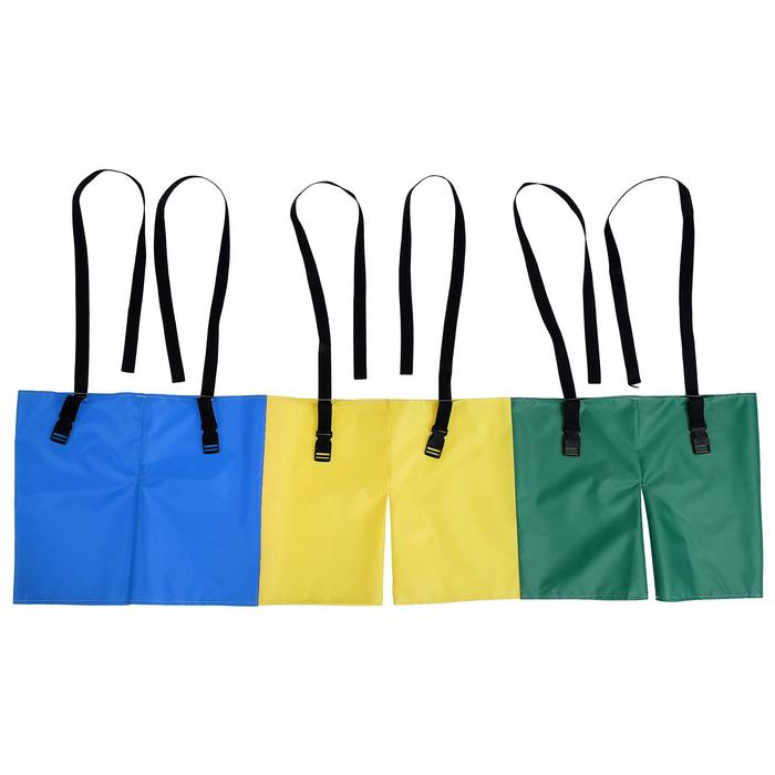 Шорты эстафетные для троих, три штанины с лямками, детские, цвета МИКС Шорты эстафетные для троих, три штанины с лямками, детские, цвета МИКС