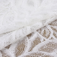 Кружевная эластичная ткань, 175 мм &times; 2,7 &plusmn; 0,5 м, цвет белый