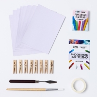 Набор для рисования масляной пастелью. Открытки своими руками &laquo;Космос внутри&raquo;, набор для творчества
