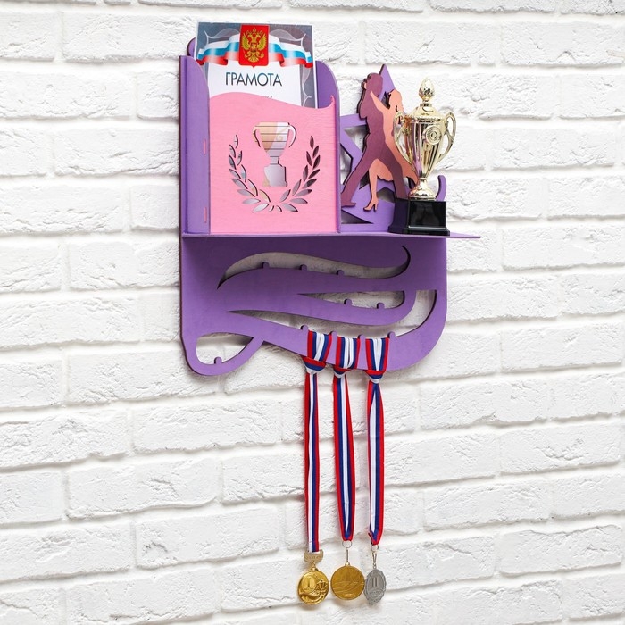 Медальница Медальница "Танцы" двухцветная покраска, карман, 460x485мм