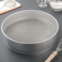 Сито алюминиевое, d=30 см, нержавеющая сетка Сито алюминиевое, d=30 см, нержавеющая сетка