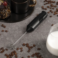 Капучинатор погружной Luazon WMR-04, от батареек (не в комплекте), черный Капучинатор погружной Luazon WMR-04, от батареек (не в комплекте), черный