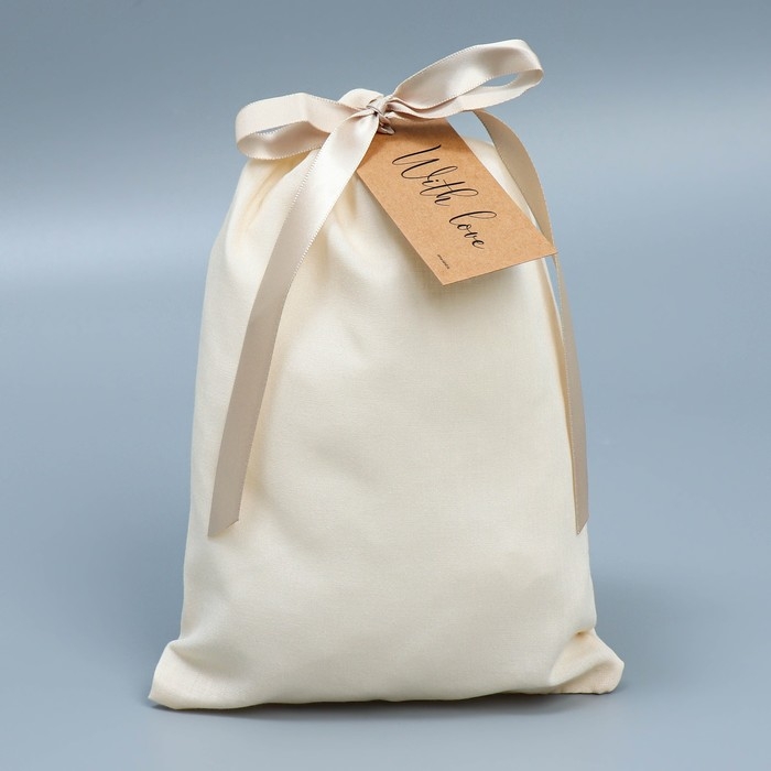 Мешочек подарочный из хлопка &laquo;Подарок&raquo;, 16 х 24 см +/- 1.5 см