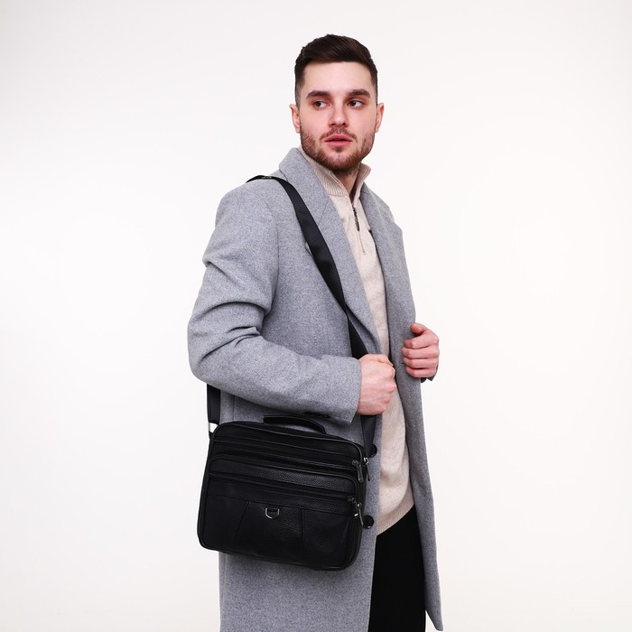 Сумка мужская, цвет чёрный Сумка мужская, цвет чёрный