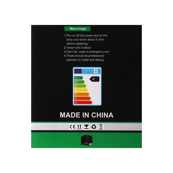 Светильник фасадный «Куб», FSD-062, 6 Вт, 4000К, регулир. луч, IP65, 220 В, пластик, белый 1008423 Светильник фасадный «Куб», FSD-062, 6 Вт, 4000К, регулир. луч, IP65, 220 В, пластик, белый 1008423