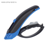 Нож универсальный ТУНДРА, 2К корпус, защита руки, трапециевидное лезвие (2 лезвия), 19 мм Нож универсальный ТУНДРА, 2К корпус, защита руки, трапециевидное лезвие (2 лезвия), 19 мм